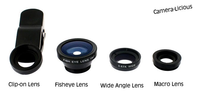 Universal Clip On Lens Wide Angle Macro Fisheye Lens