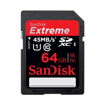 SanDisk SDHC SDXC 64Gb Extreme UHS Class 3 (60/40 MB/s)