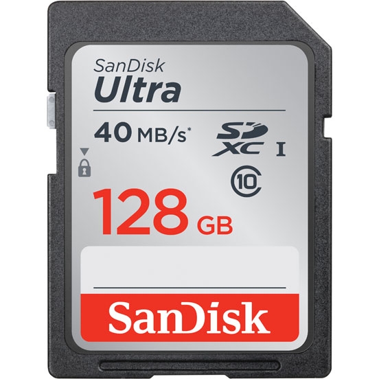 SanDisk SDXC 128Gb Ultra Class 10 UHS-I (40/10 MB/s)