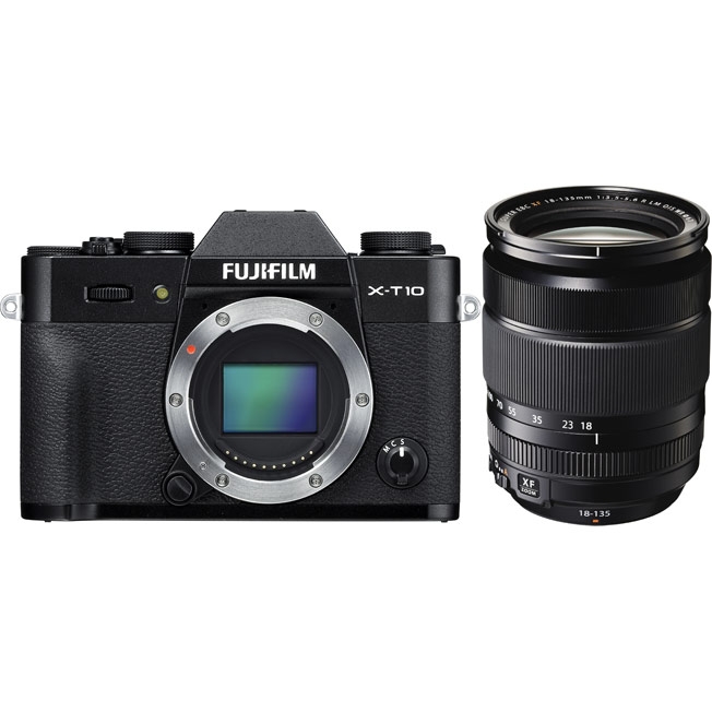 Цифровой фотоаппарат FujiFilm X-T10 Kit XF18-135mm F3.5-5.6 R OIS WR Black