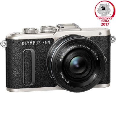 Цифровой фотоаппарат Olympus Pen E-PL8 Kit (E-PL8 Body black + EZ-M1442EZ black)