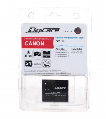 Аккумулятор для фотоаппарата DigiCare PLC-11L / NB-11L / PowerShot A2300, A2400 IS, A3400 IS, A4000 IS, IXUS 125, 240HS