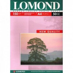 Бумага Lomond глянцевая односторонняя, A4, 150г/м2, 50 листов (0102018)