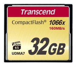 Карта памяти Transcend Compact Flash 32Gb 1066X
