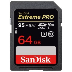 SanDisk SDHC SDXC 64Gb Extreme Pro UHS Class 1 (95/90 MB/s)