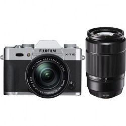Цифровой фотоаппарат FujiFilm X-T10 D.Kit XC16-50mm + XC50-230mm Silver