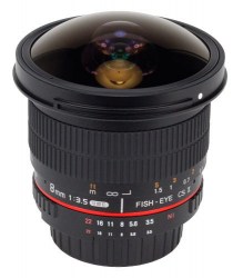 Samyang 8mm f/3.5 UMC Fish-eye CS II AE для Nikon